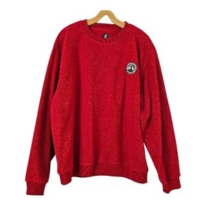 Gear For Sport Celebration Golf Club Fleece Crewneck Sweater Mens L Red Outdoor